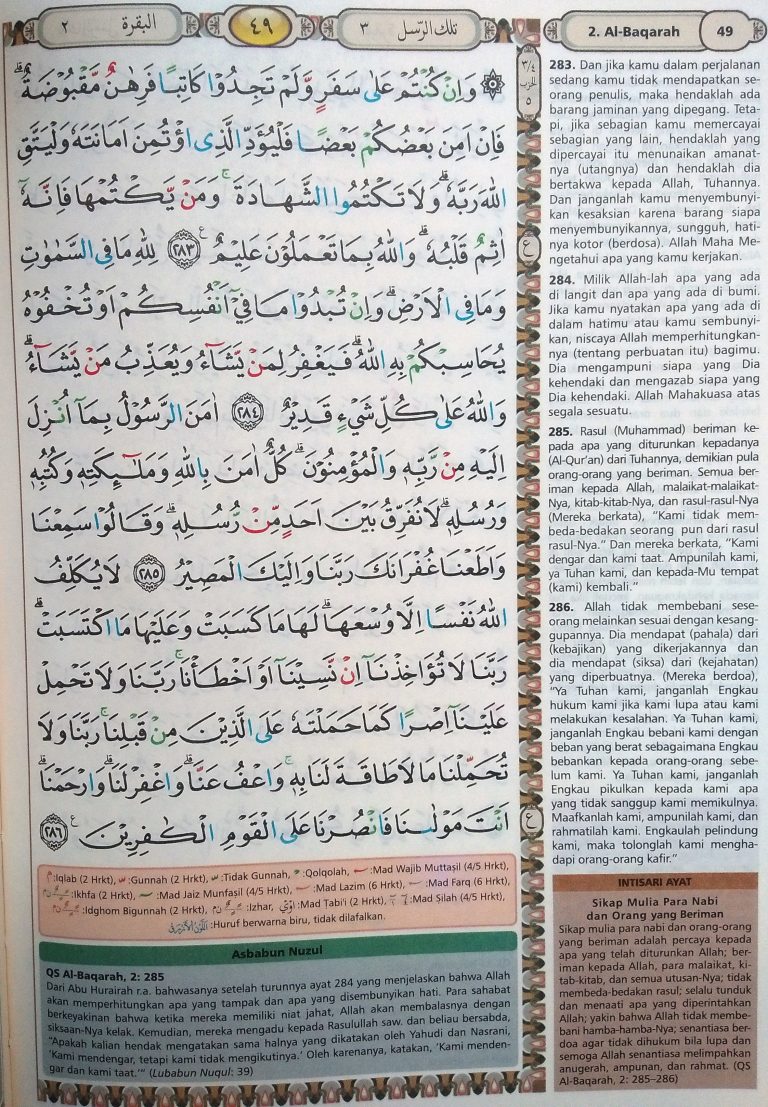 bacaan al quran dan terjemahan